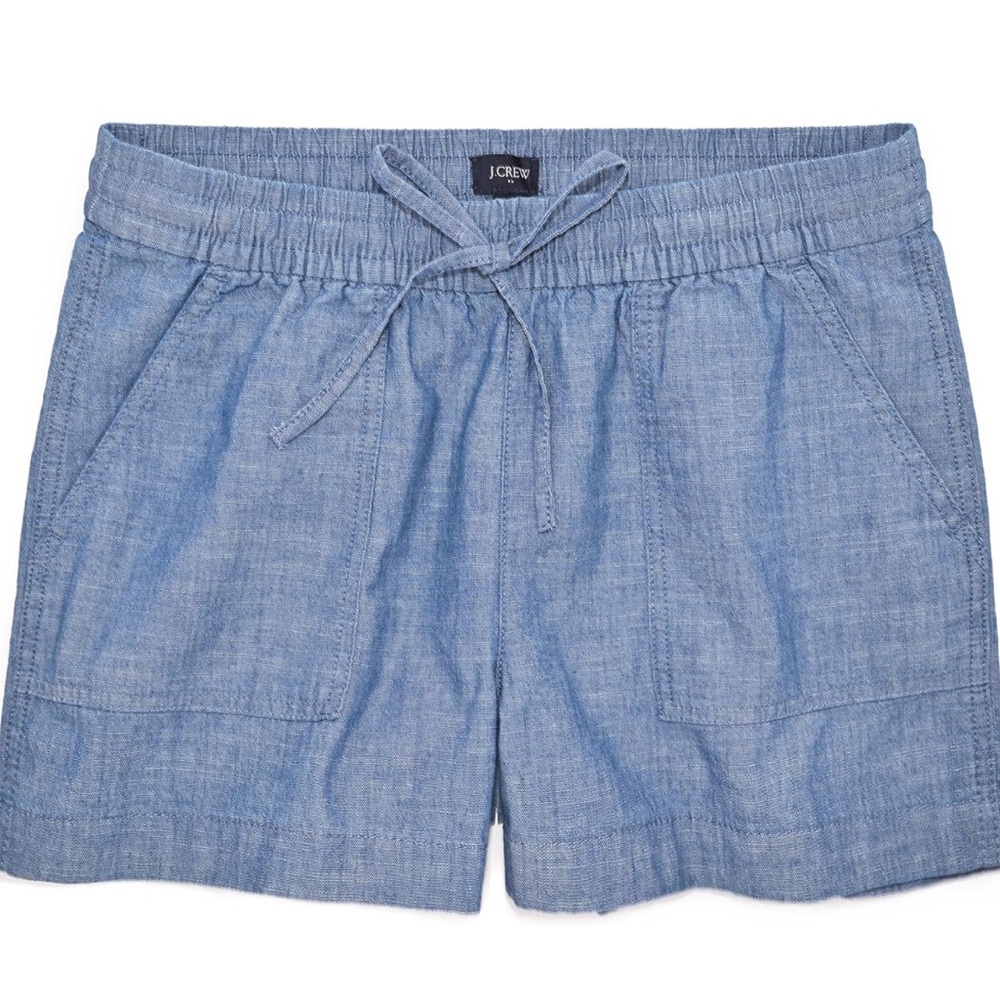 J. Crew Large (12/14) Blue Cargo Shorts Lightweight Casual